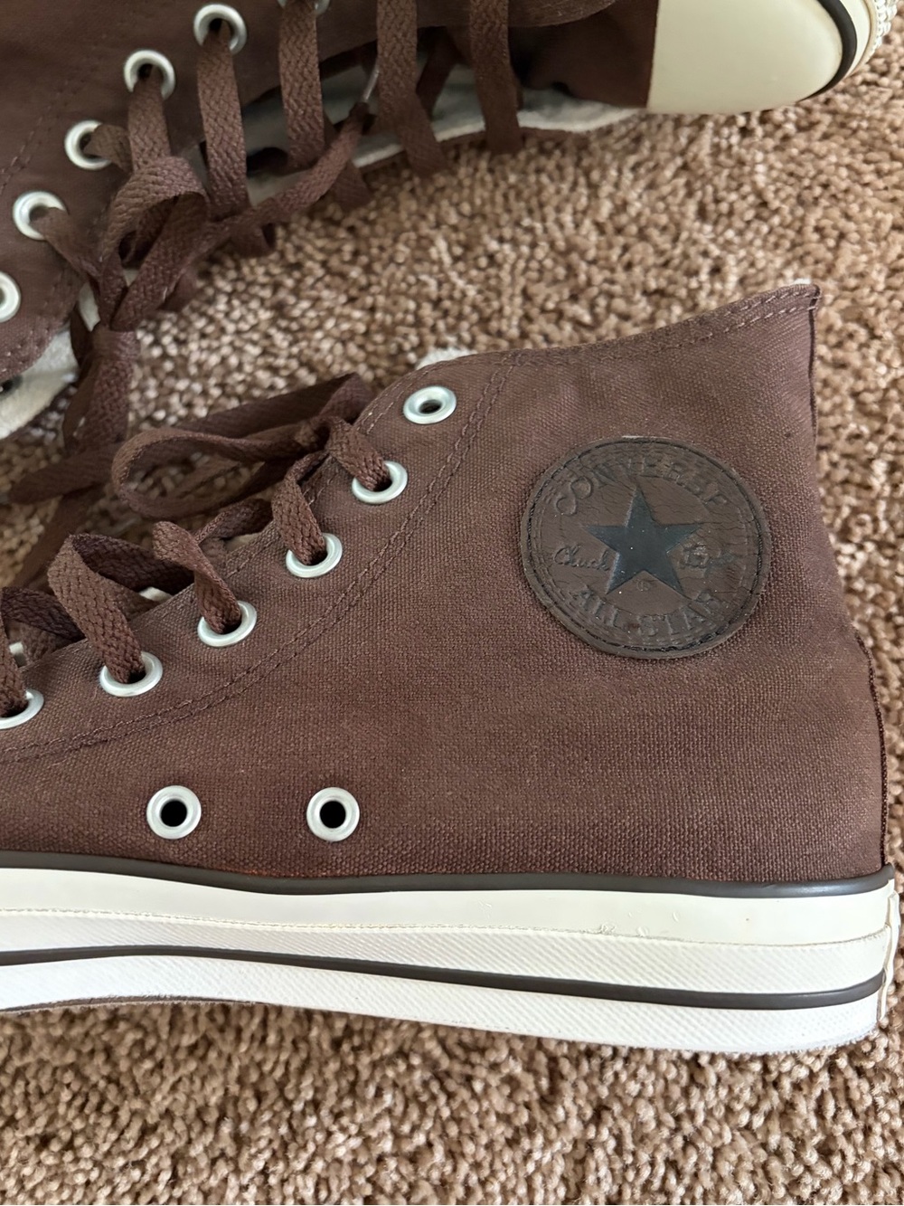 Men's Brown High-Top converse - Picture 6 of 11